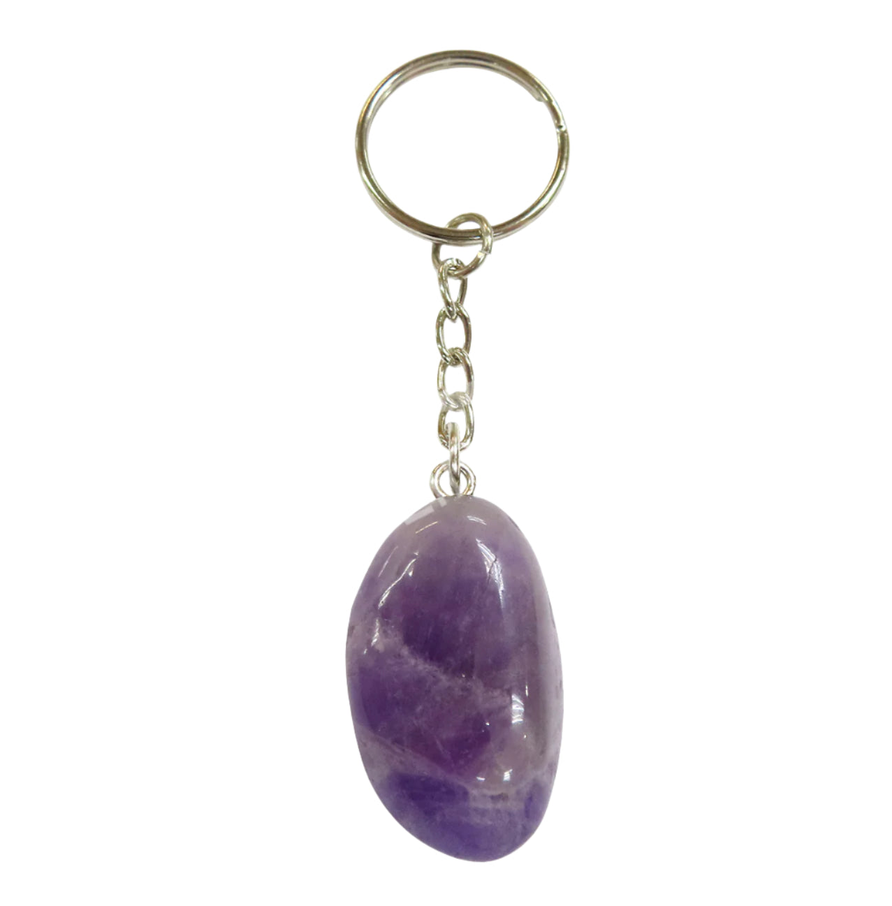 Tumbled gemstone Keychain - Cast a Stone
