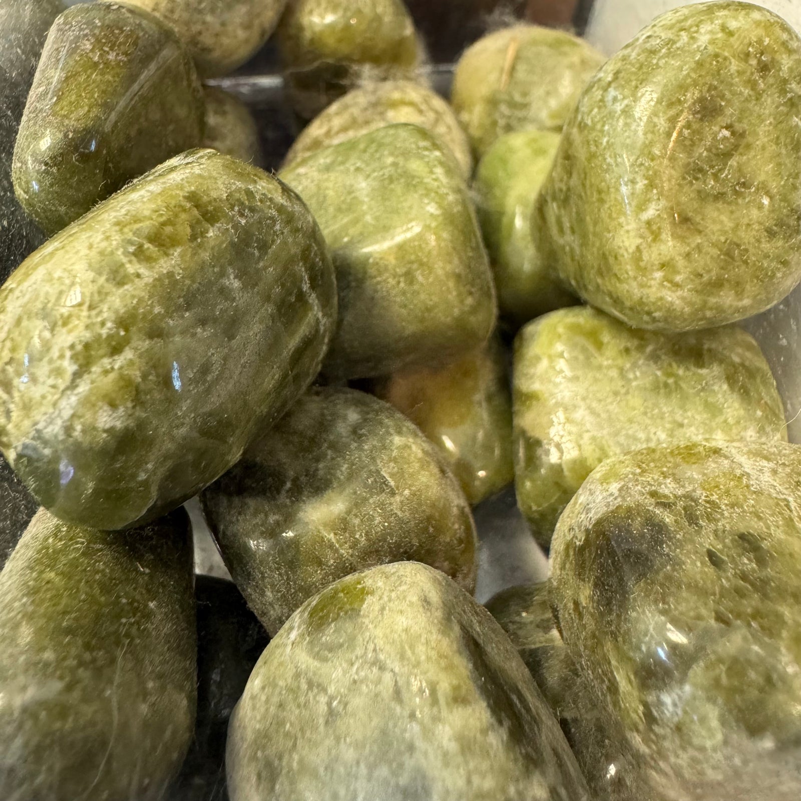 Vesuvianite Tumbled Gemstone for Creativity & Grounding
