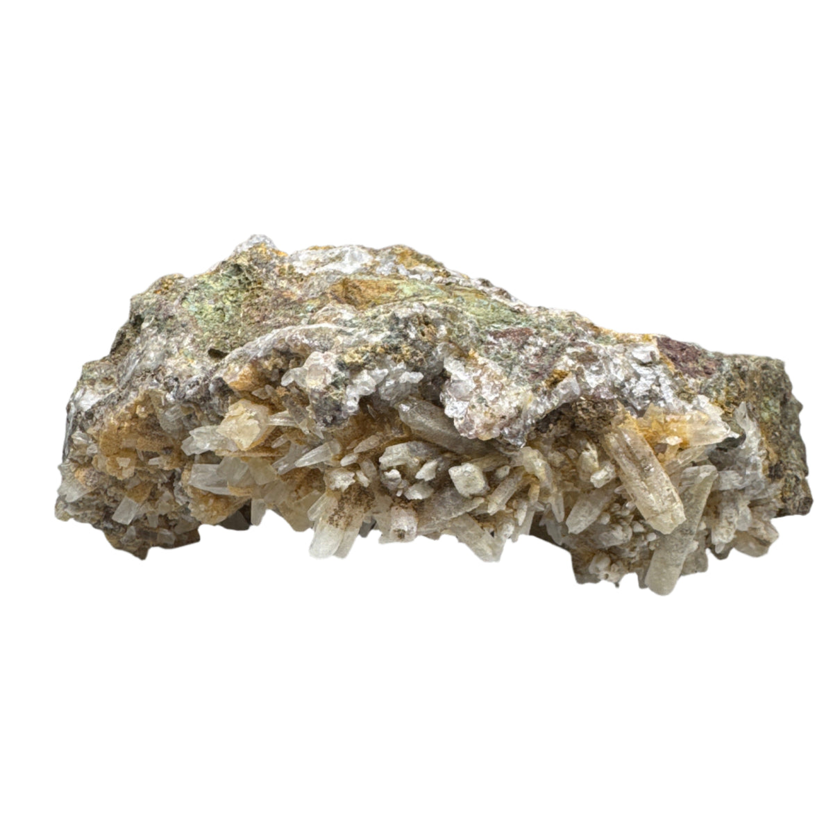 Moroccan Cave Calcite with Hematite Quartz Cluster