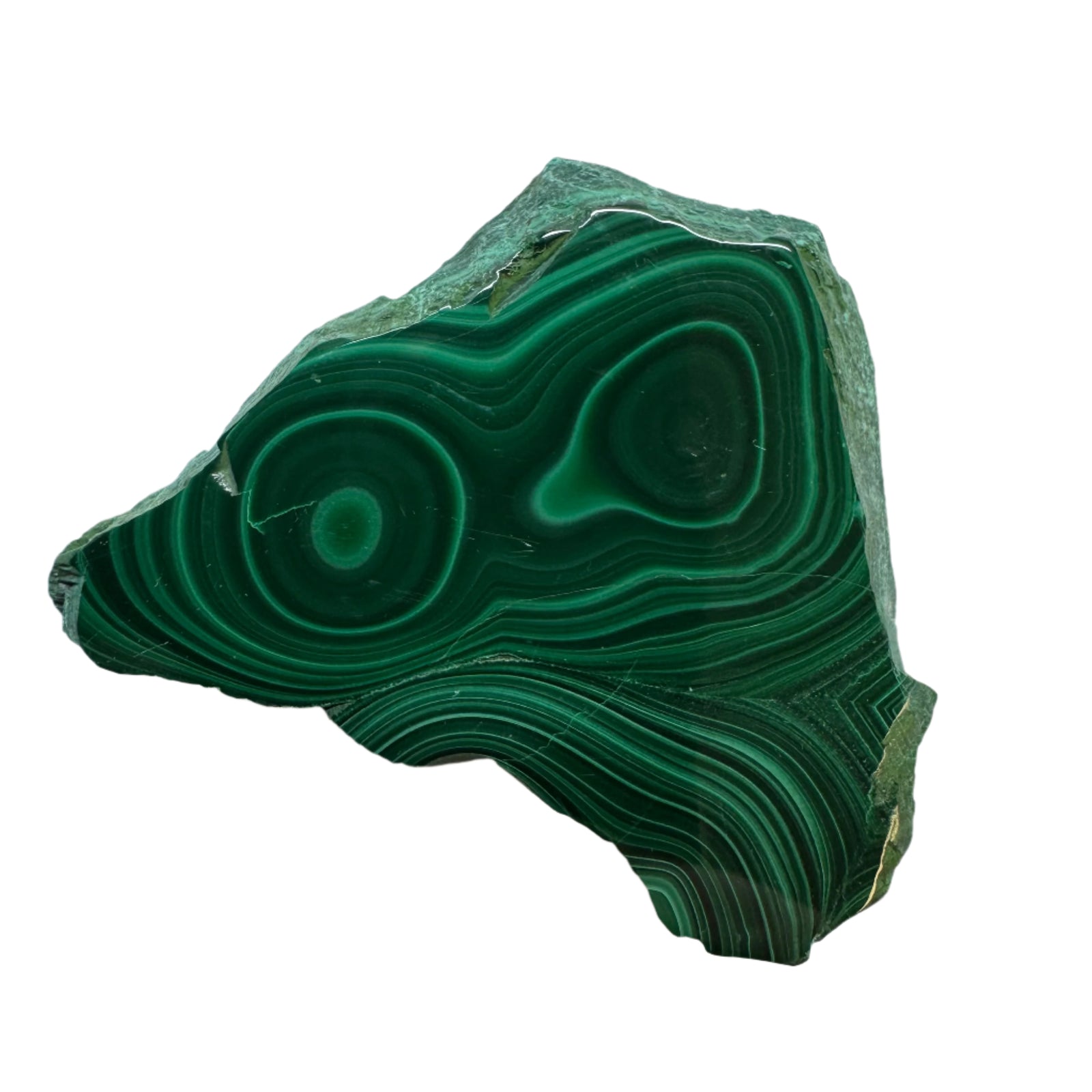 Polished Malachite Slice Specimen | Protection & Confidence