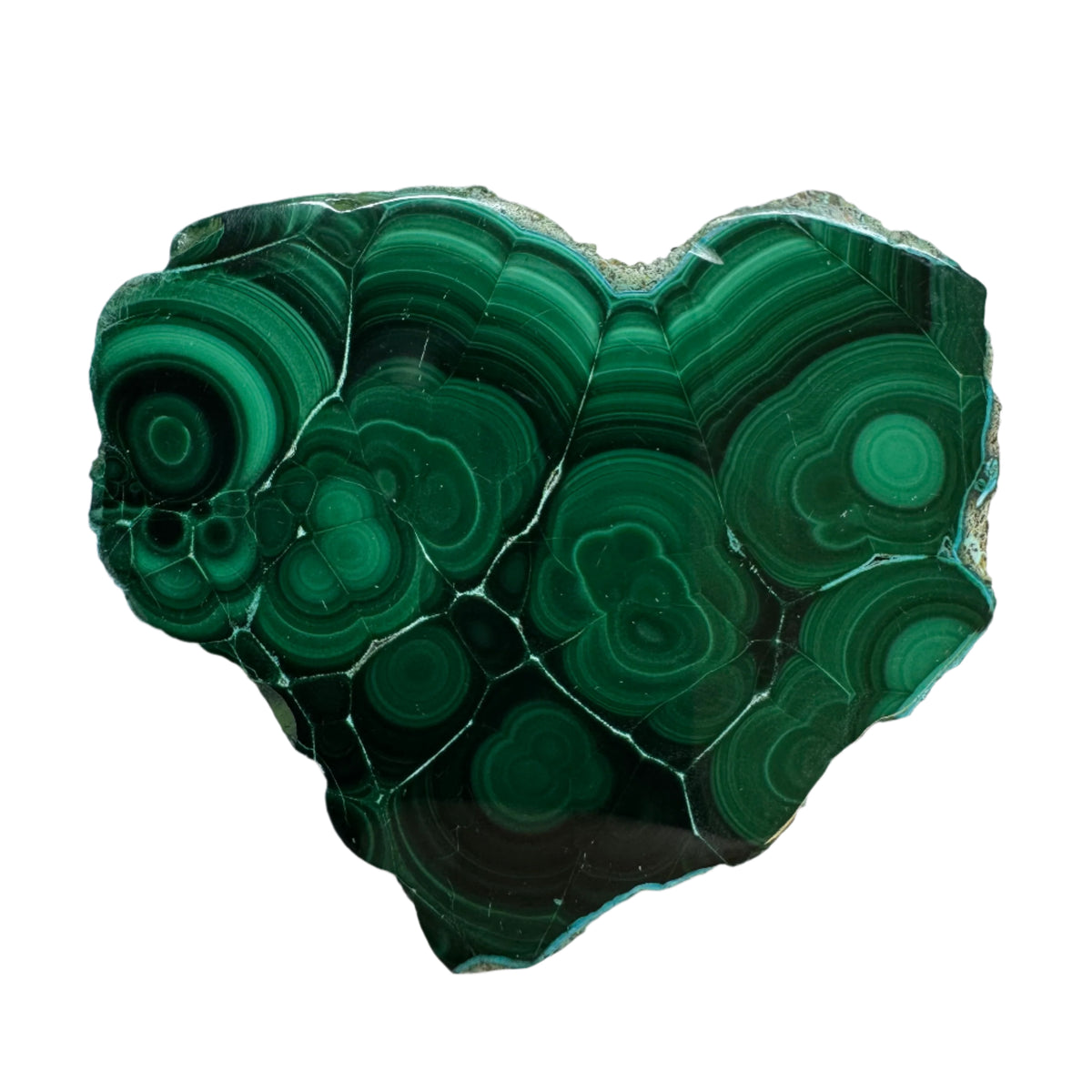 Polished Malachite Slice Specimen | Protection & Confidence