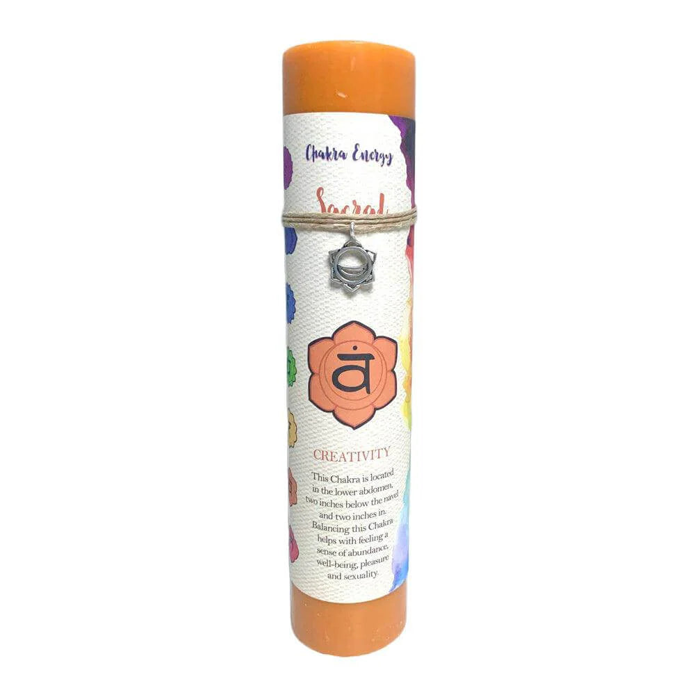 Chakra Pillar Candle 7" - Choose your Style