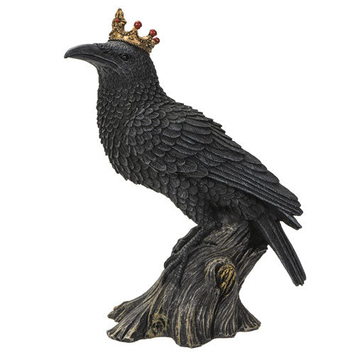 Crowned Raven Statue