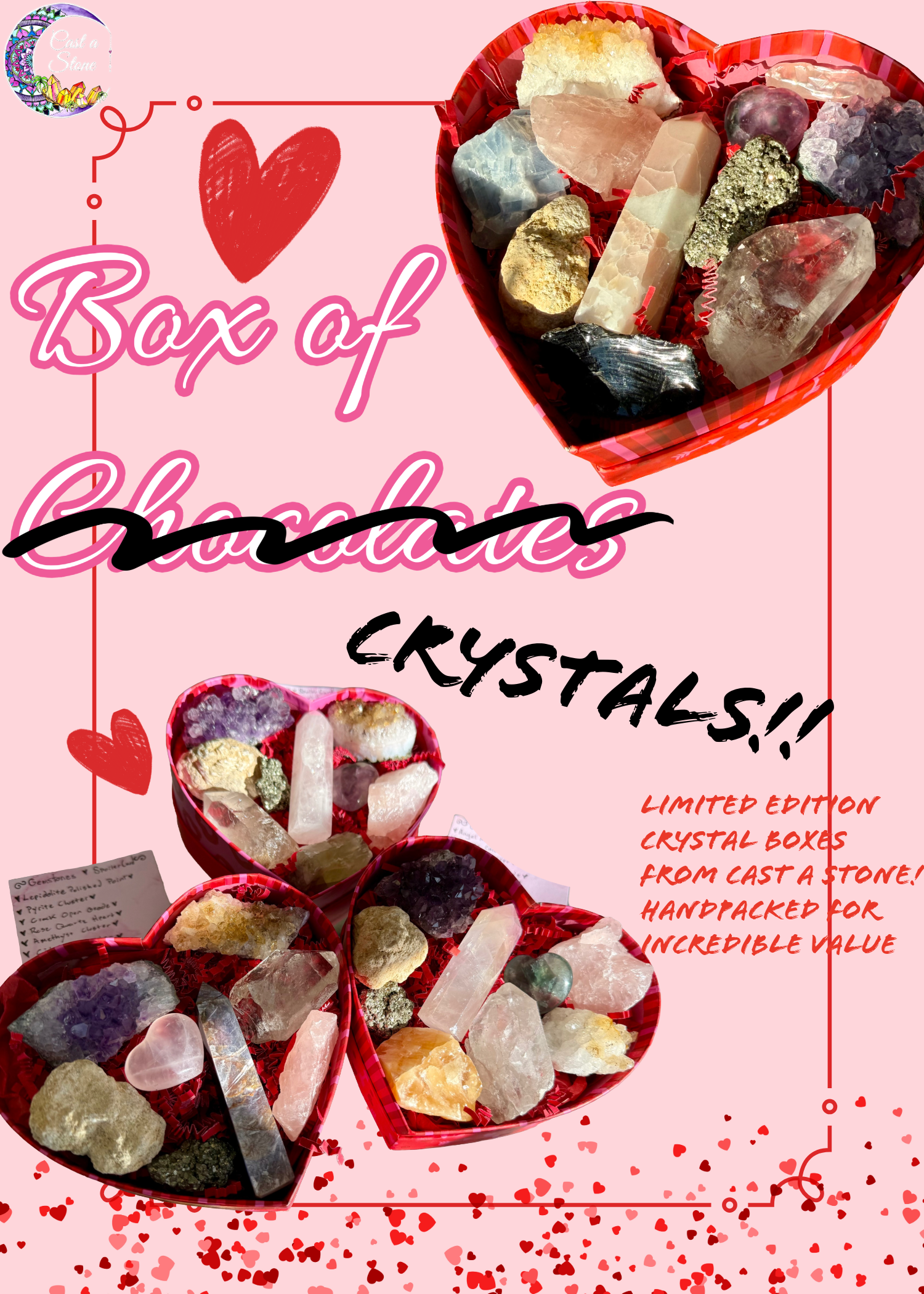 Heart Box of Crystals - Limited Edition ❤️ Valentines Special