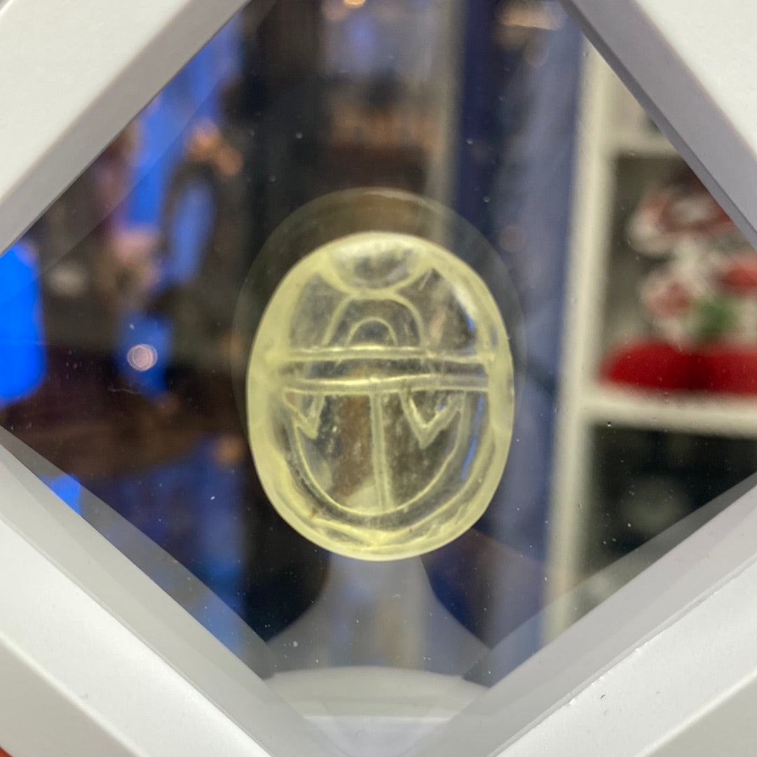 Libyan Gold Tektite Scarab Carving