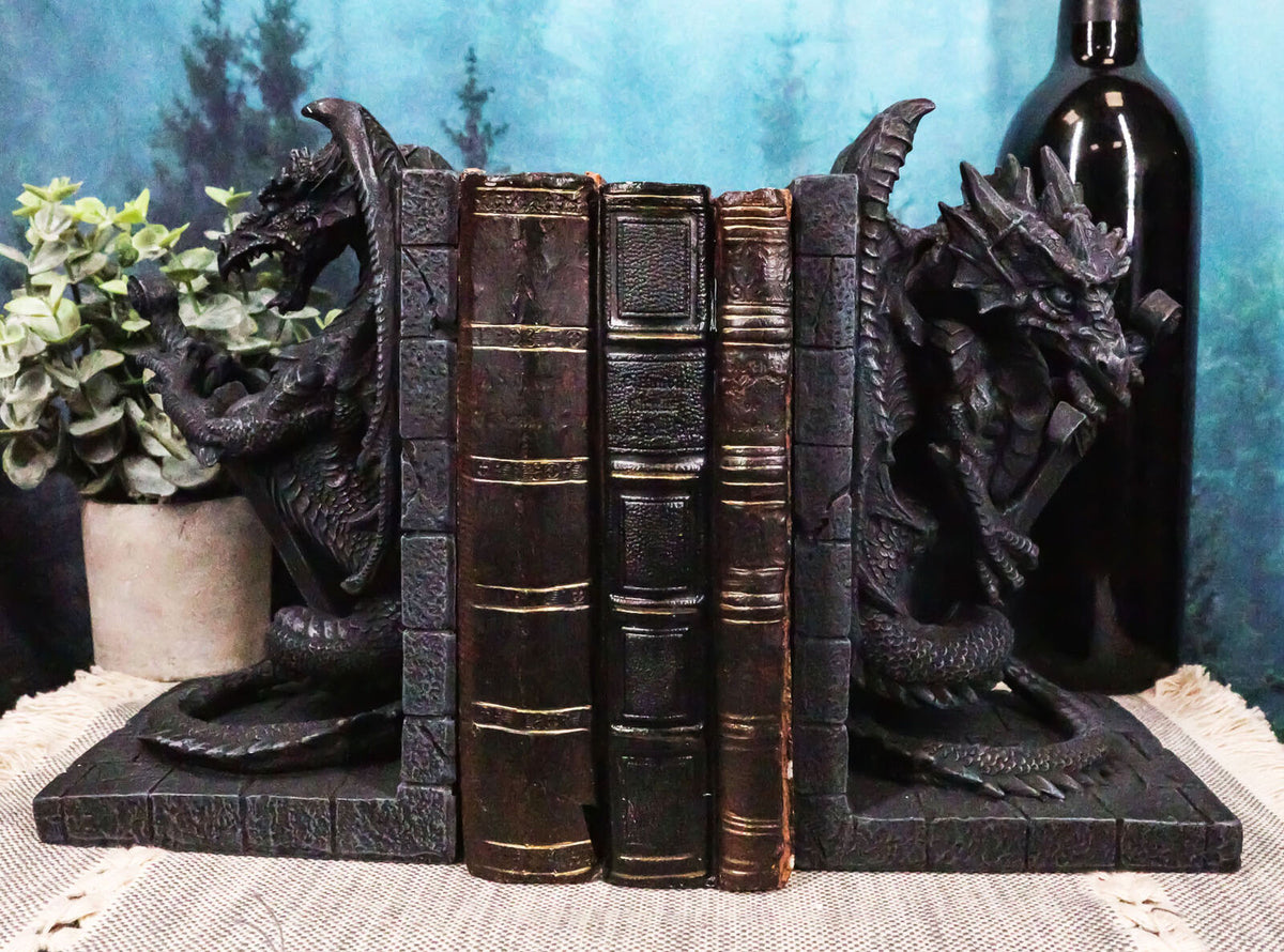 Dragon Guardian Gargoyle Bookends