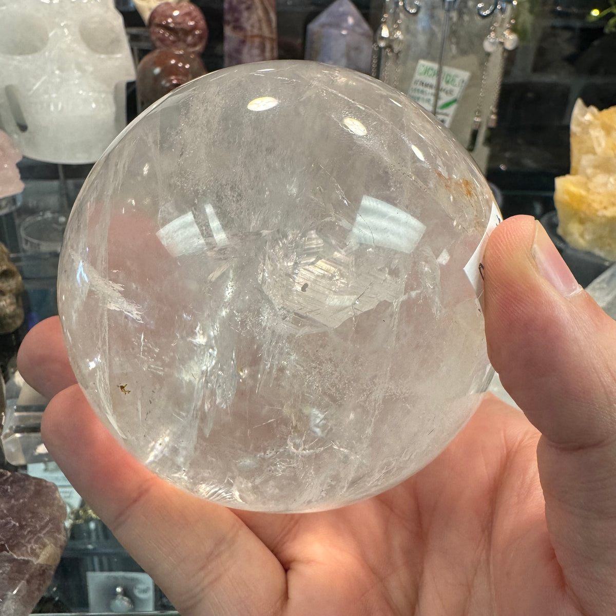 Large Clear Quartz Sphere 932g – Natural Polished Crystal Ball | Substantial Crystal