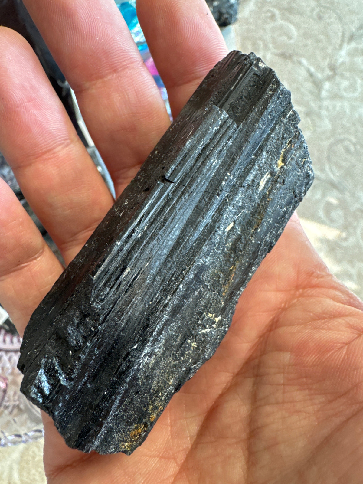 Premium Black Tourmaline Natural Gemstone