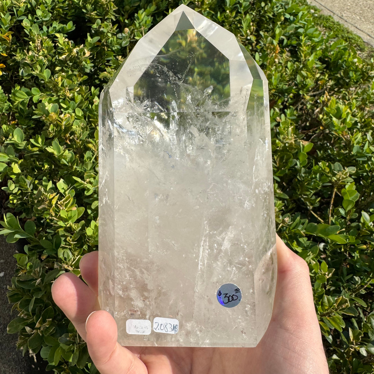 Large Clear Quartz Polished Point