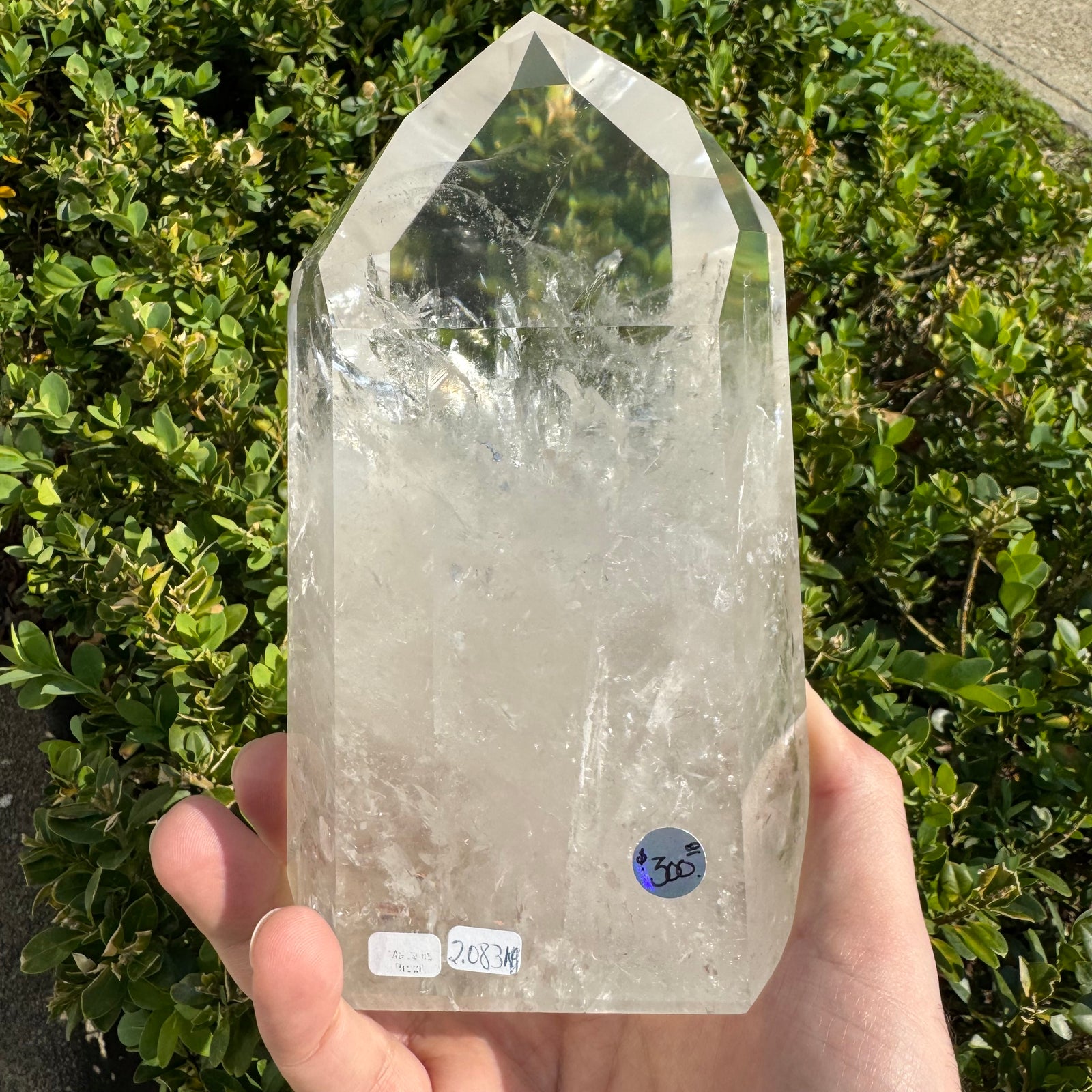 Large Clear Quartz Polished Point