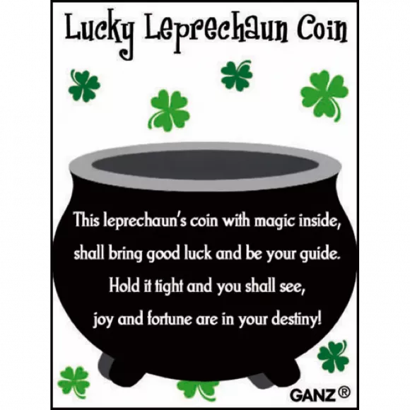 Lucky Leprechaun Coin Pocket Charm – Irish Luck Token