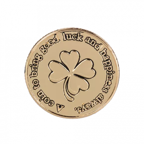 Lucky Leprechaun Coin Pocket Charm – Irish Luck Token