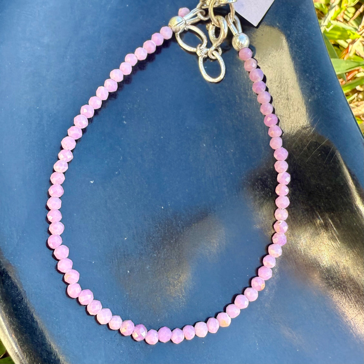 Dainty Faceted Gemstone Bracelet