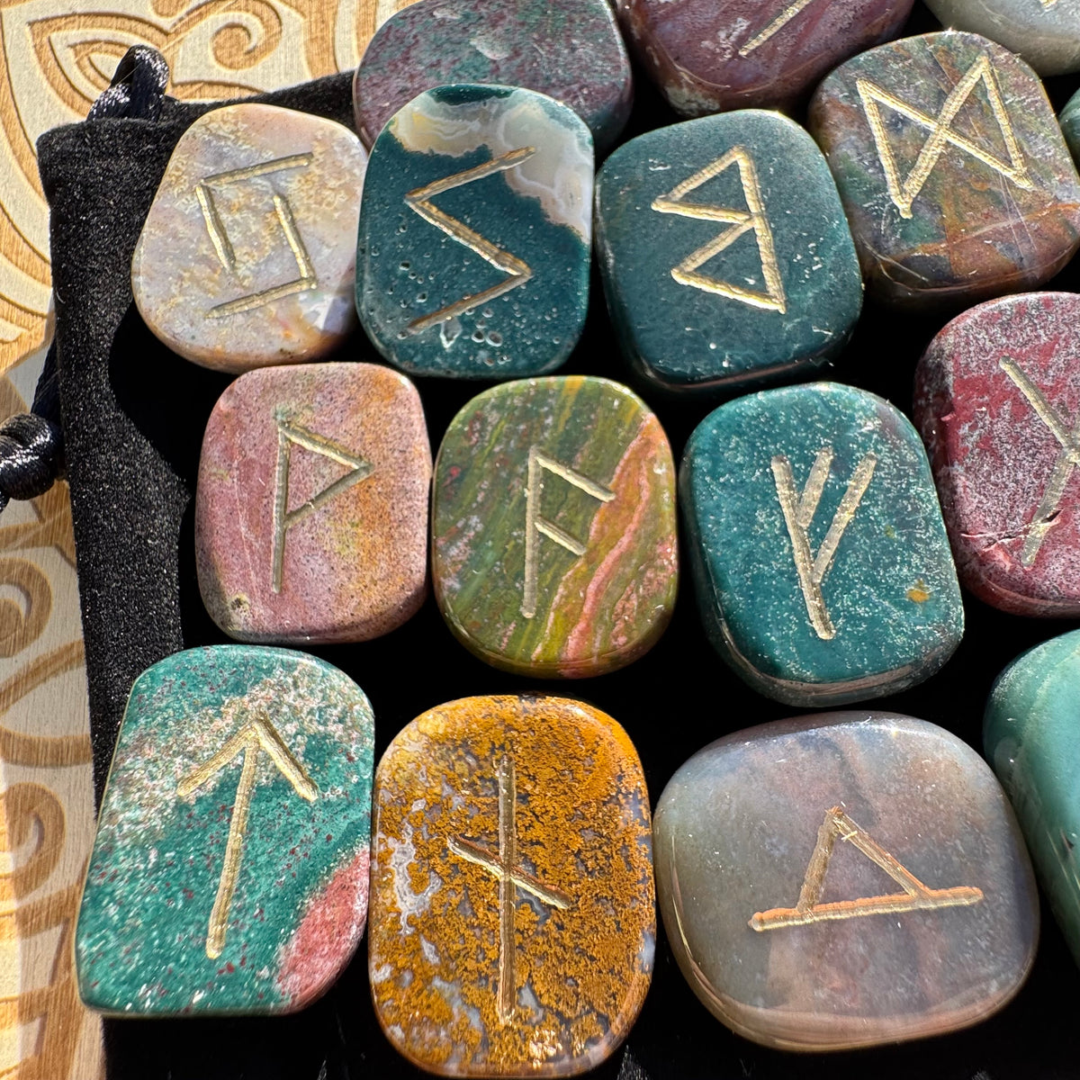 Ocean Jasper Runes Set of 25