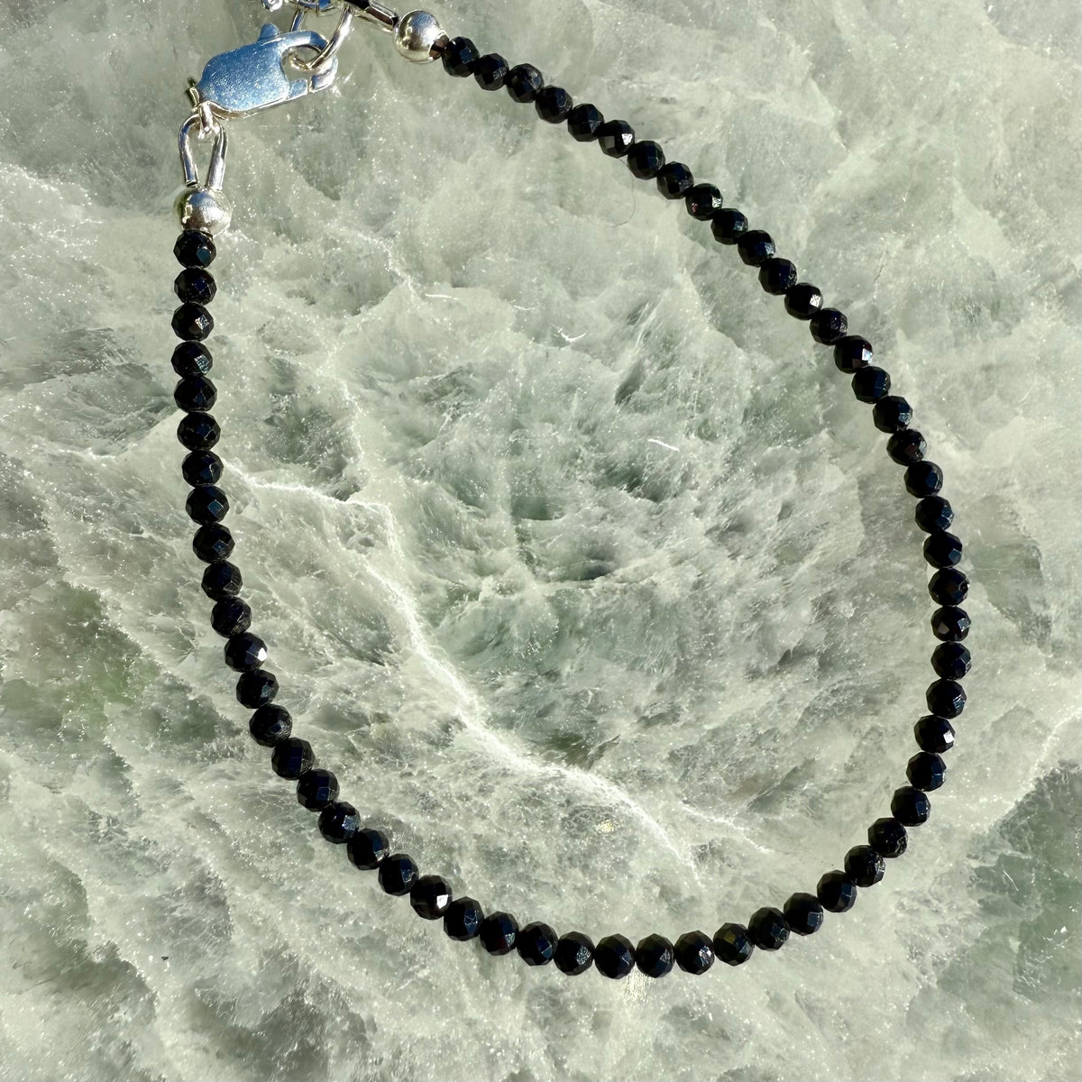 Dainty Faceted Gemstone Bracelet