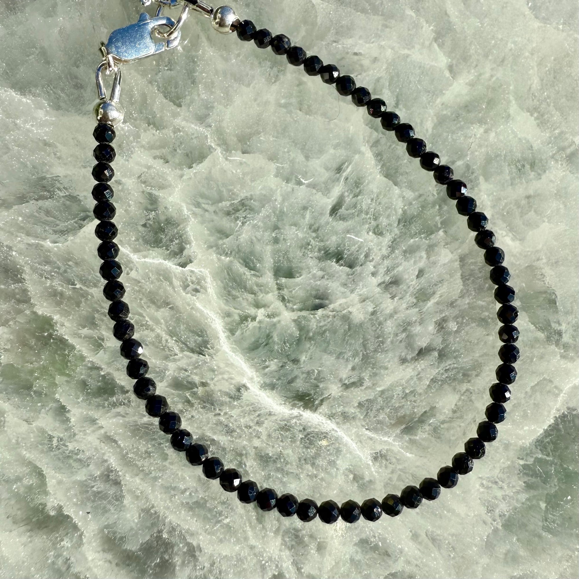 Dainty Faceted Gemstone Bracelet