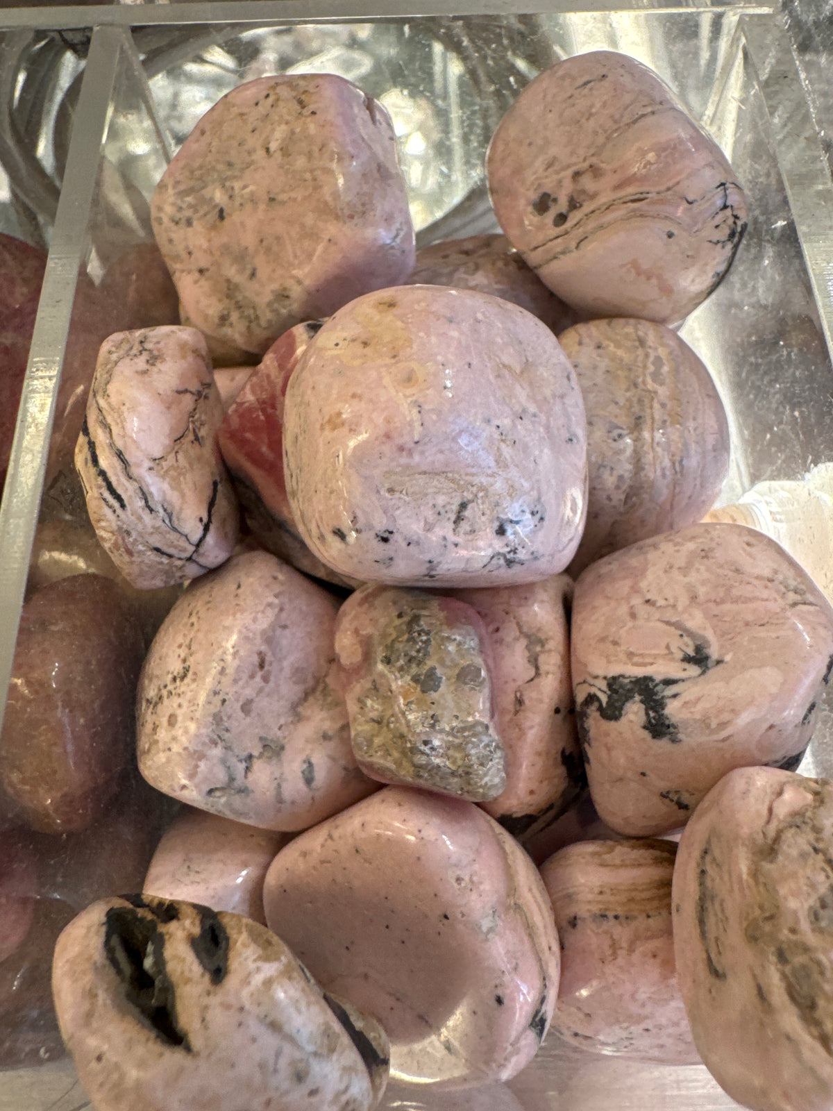 Rhodochrosite Tumbled Gemstone