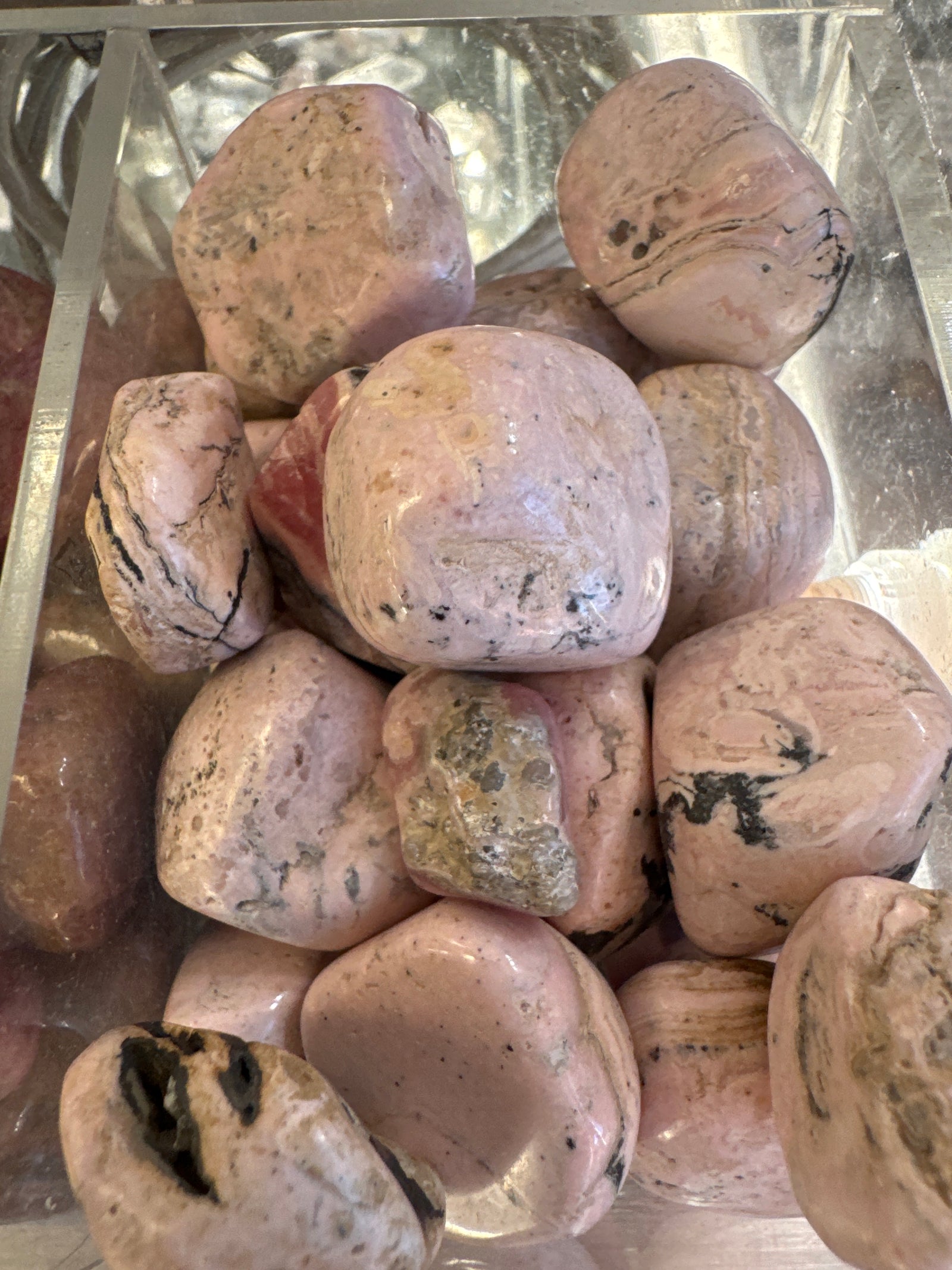 Rhodochrosite Tumbled Gemstone