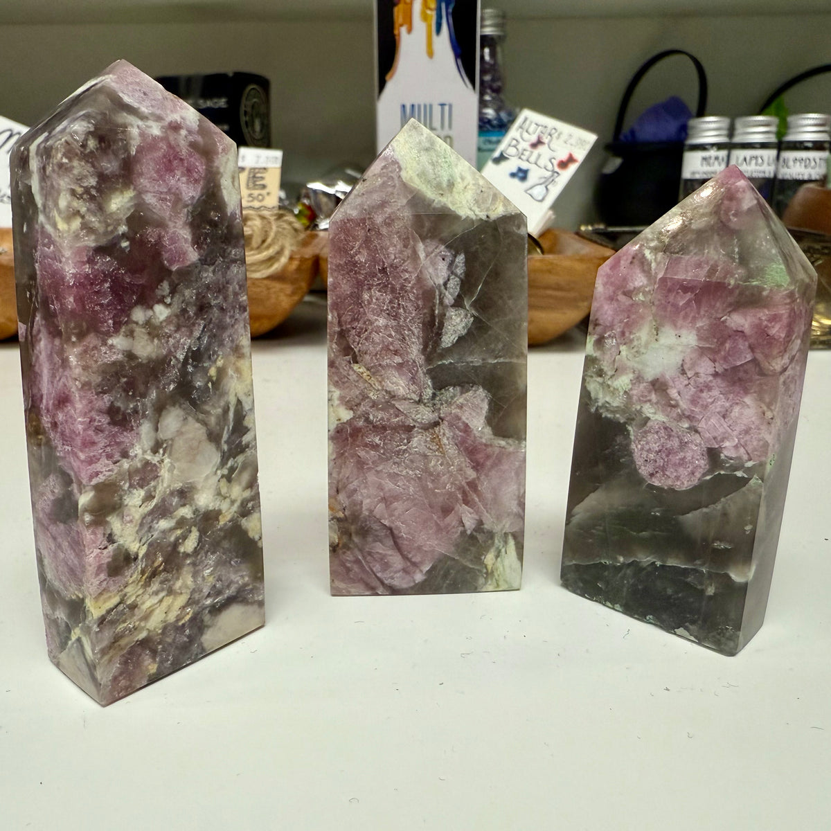 Pink Tourmaline Gemstone Point | 4-Sided Obelisk for Love &amp; Healing