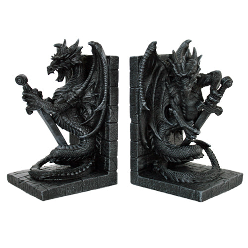 Dragon Guardian Gargoyle Bookends