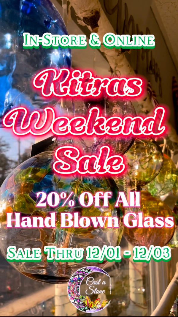🎁 🔮20% off the Entire Hand-blown Art Glass Collection!!✨💻🔮 IN-STORE AND ONLINE!