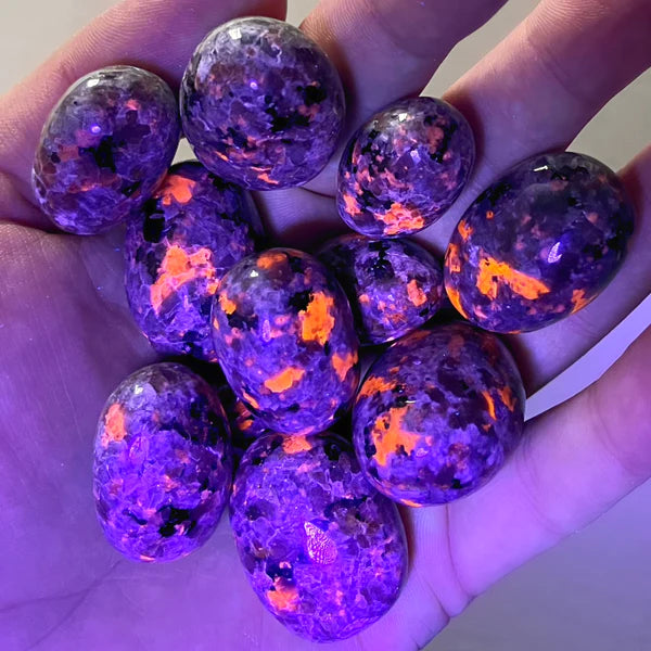 Yooperlite &quot;Flame Stone&quot; Tumbled Gemstone