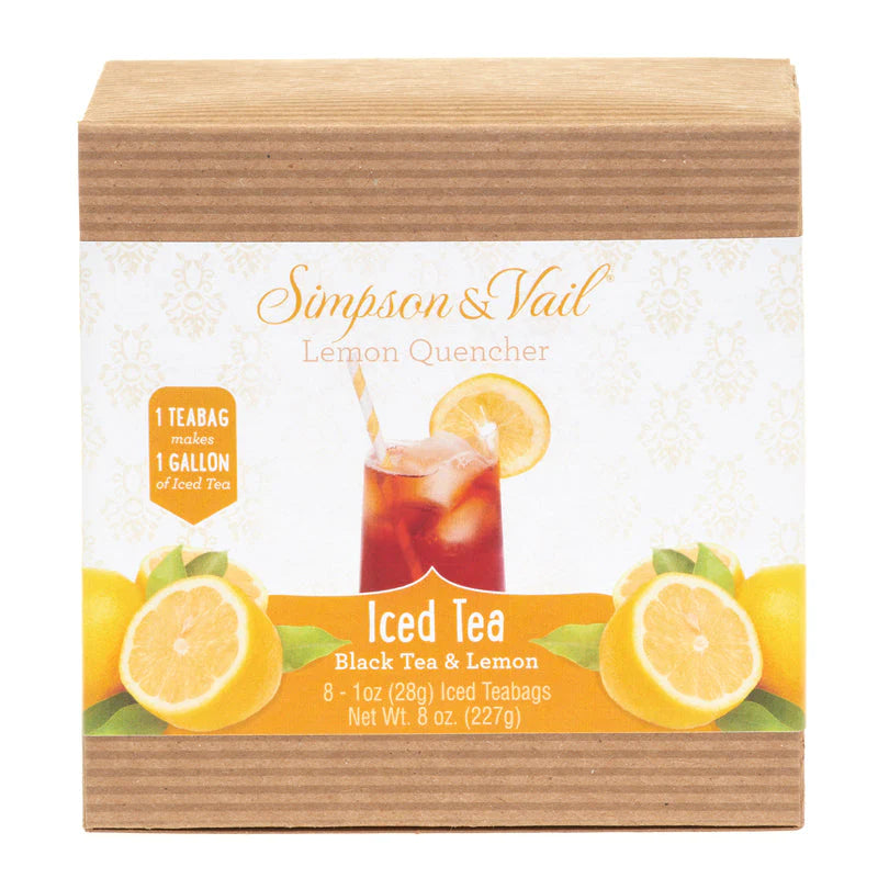 Lemon Quencher Black Iced Teabags - 8 Count