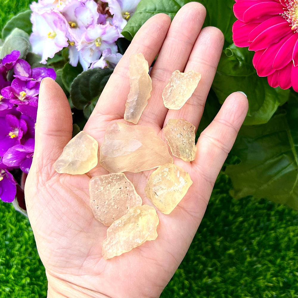 Libyan Gold Tektite Natural Gemstone for Manifestation, Confidence & Akashic Access