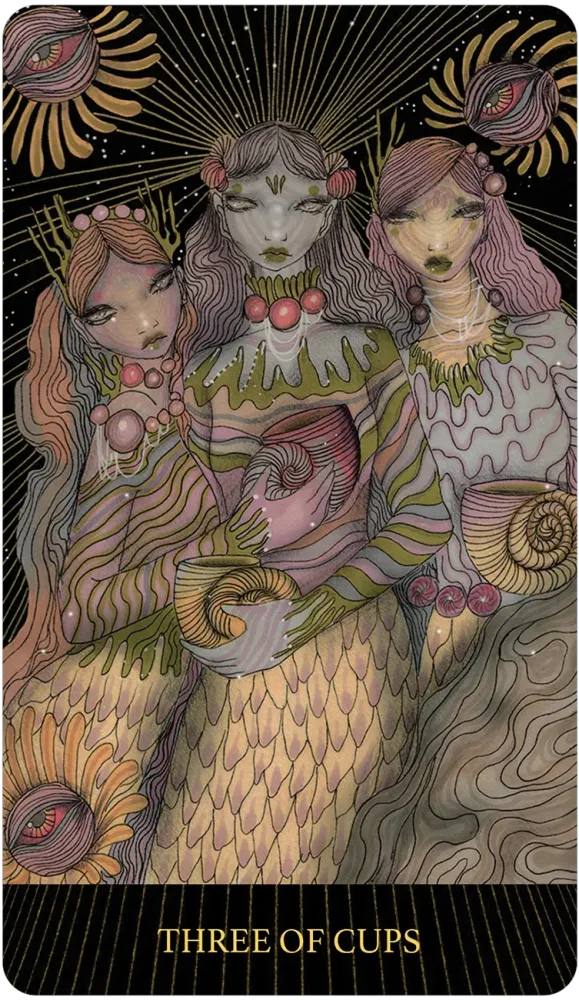 Gilt-edged cards from The Mind's Eye Tarot by Olivia Rose