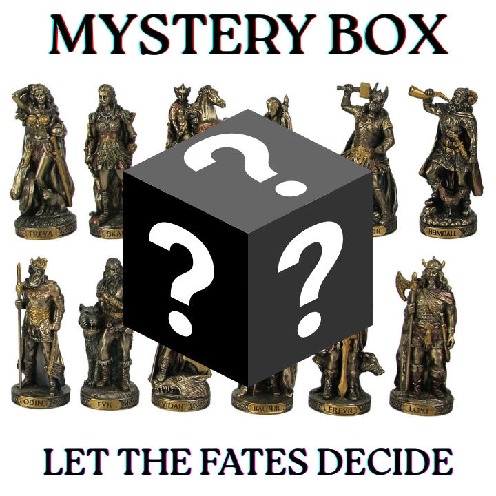 Norse God Figurine - Bronze Resin Sculpture for Home Decor and Altars