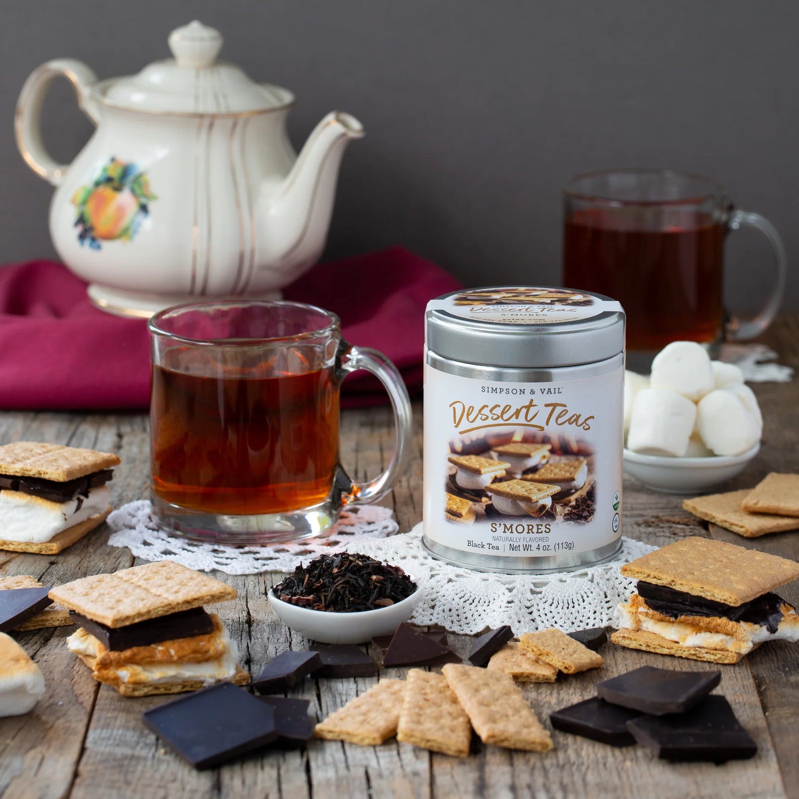S'mores Black Tea 4 Ounce Tin