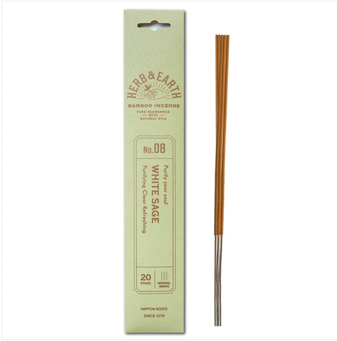 Herb & Earth - White Sage Bamboo Stick Incense