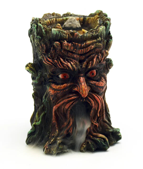 Tree Man Backflow Incense Burner | 3.5" Green Man Cascading Smoke Waterfall