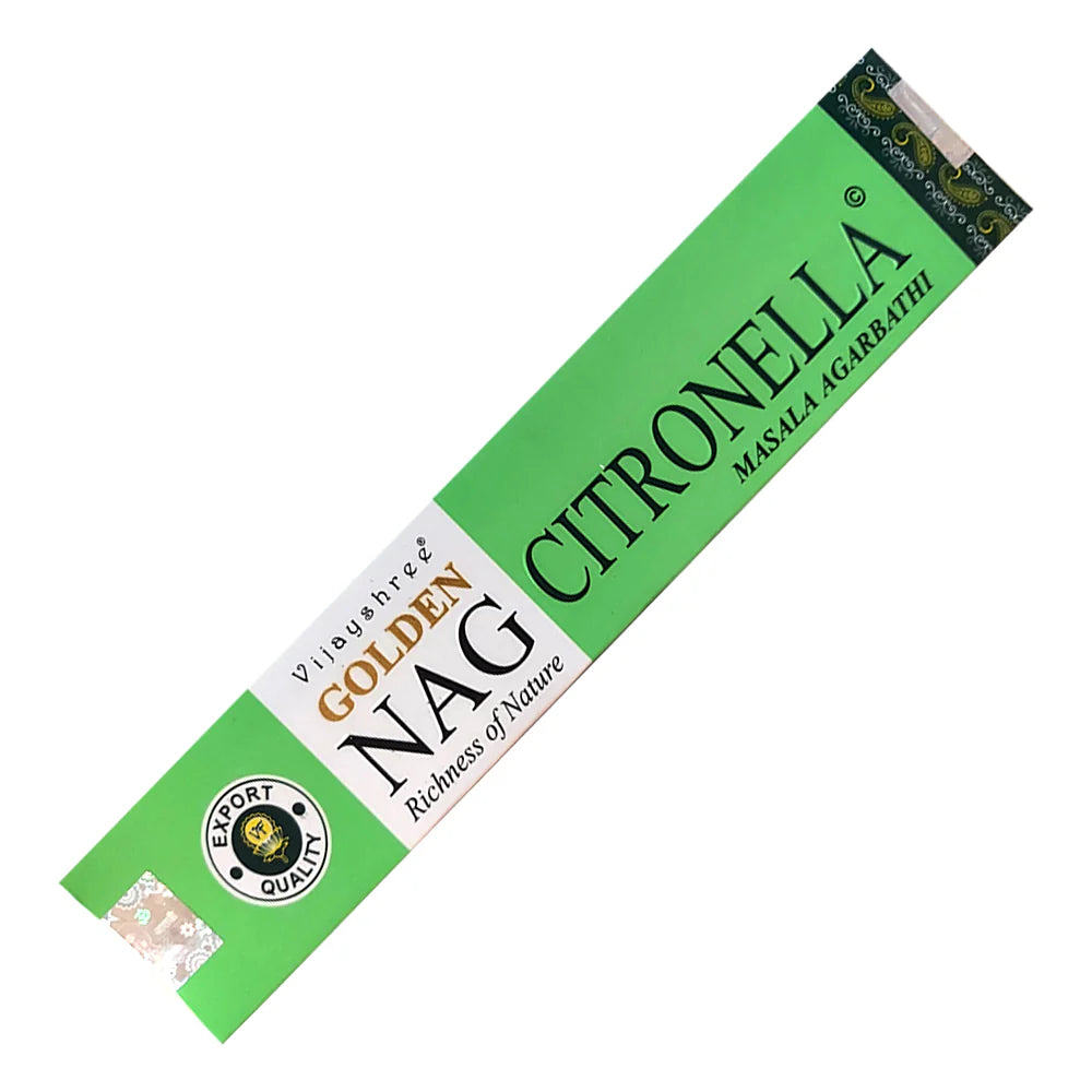 Golden Citronella Incense Sticks – 15g Pack