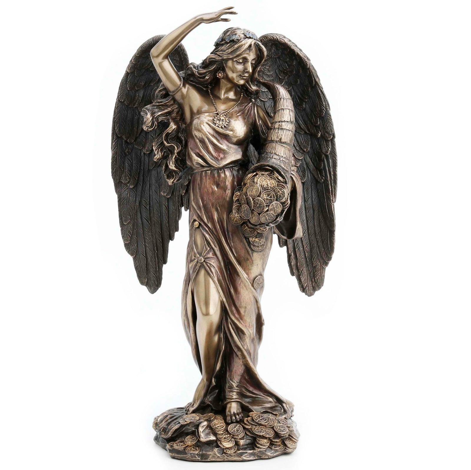 Lady Fortuna Statue - Goddess of Fortune - Cold Cast Bronze, 11 5/8"