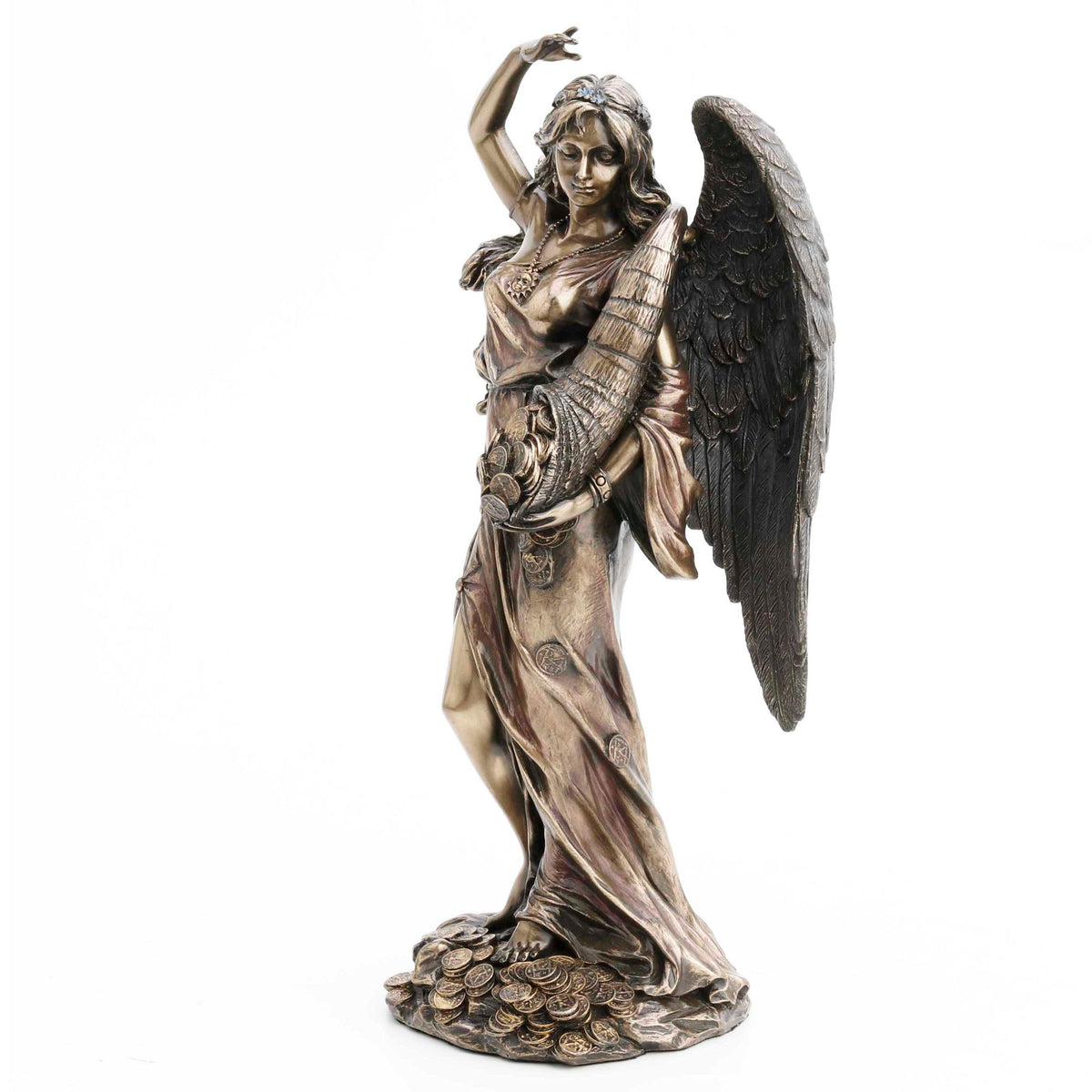 Lady Fortuna Statue - Goddess of Fortune - Cold Cast Bronze, 11 5/8"