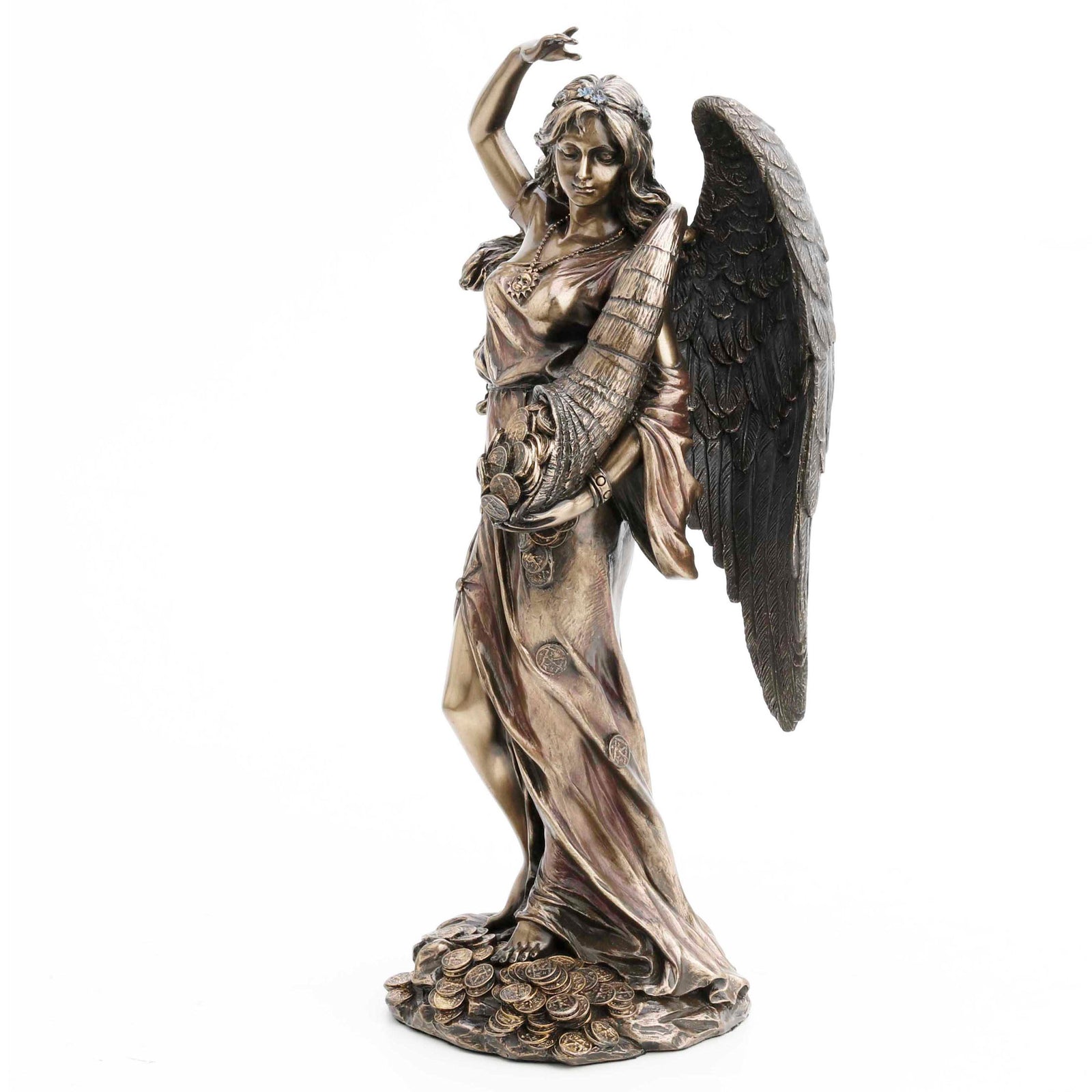 Lady Fortuna Statue - Goddess of Fortune - Cold Cast Bronze, 11 5/8"