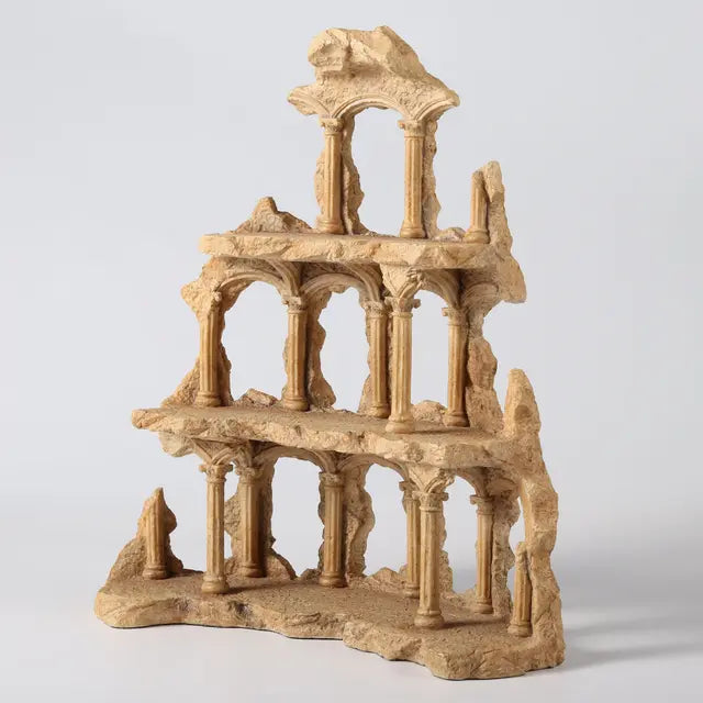 Greek Pantheon Display Stand – Showcase 12 Olympian Gods | Polystone Classical Temple-Inspired Decor