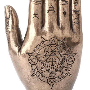 Hamsa Hand of Fatima Decorative Statue with Symbols
