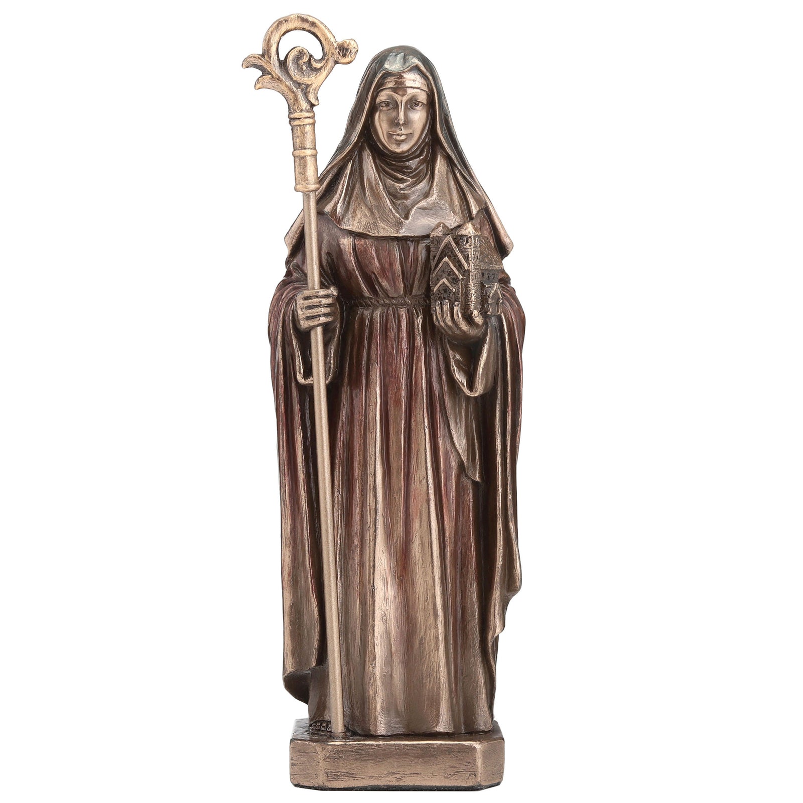 Saint Brigid of Kildare Statue | Celtic Spirit Cold Cast Bronze Sculpture