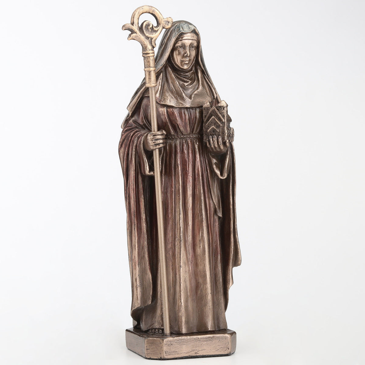 Saint Brigid of Kildare Statue | Celtic Spirit Cold Cast Bronze Sculpture
