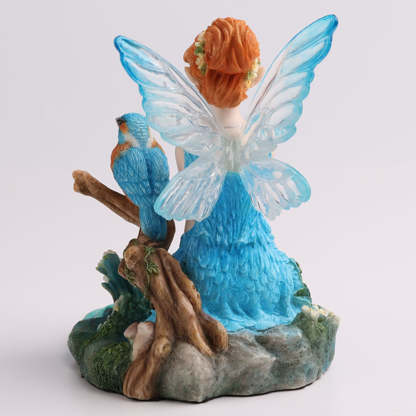 Kingfisher and the Turquoise Fairy Statue