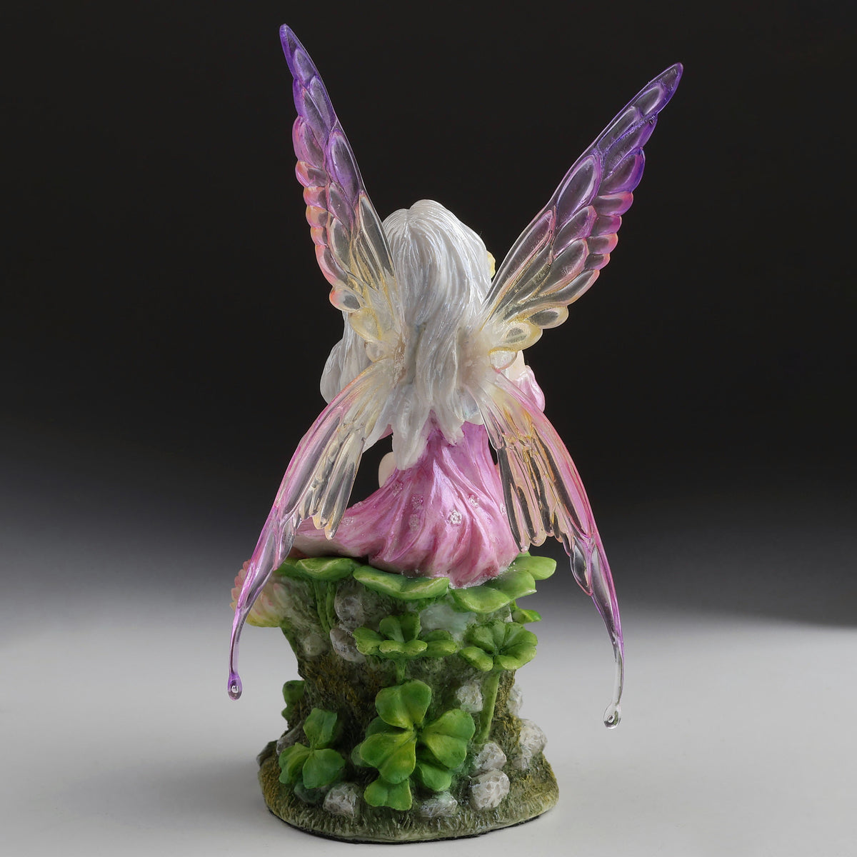 Pink Fairy and the Clovers Statue
