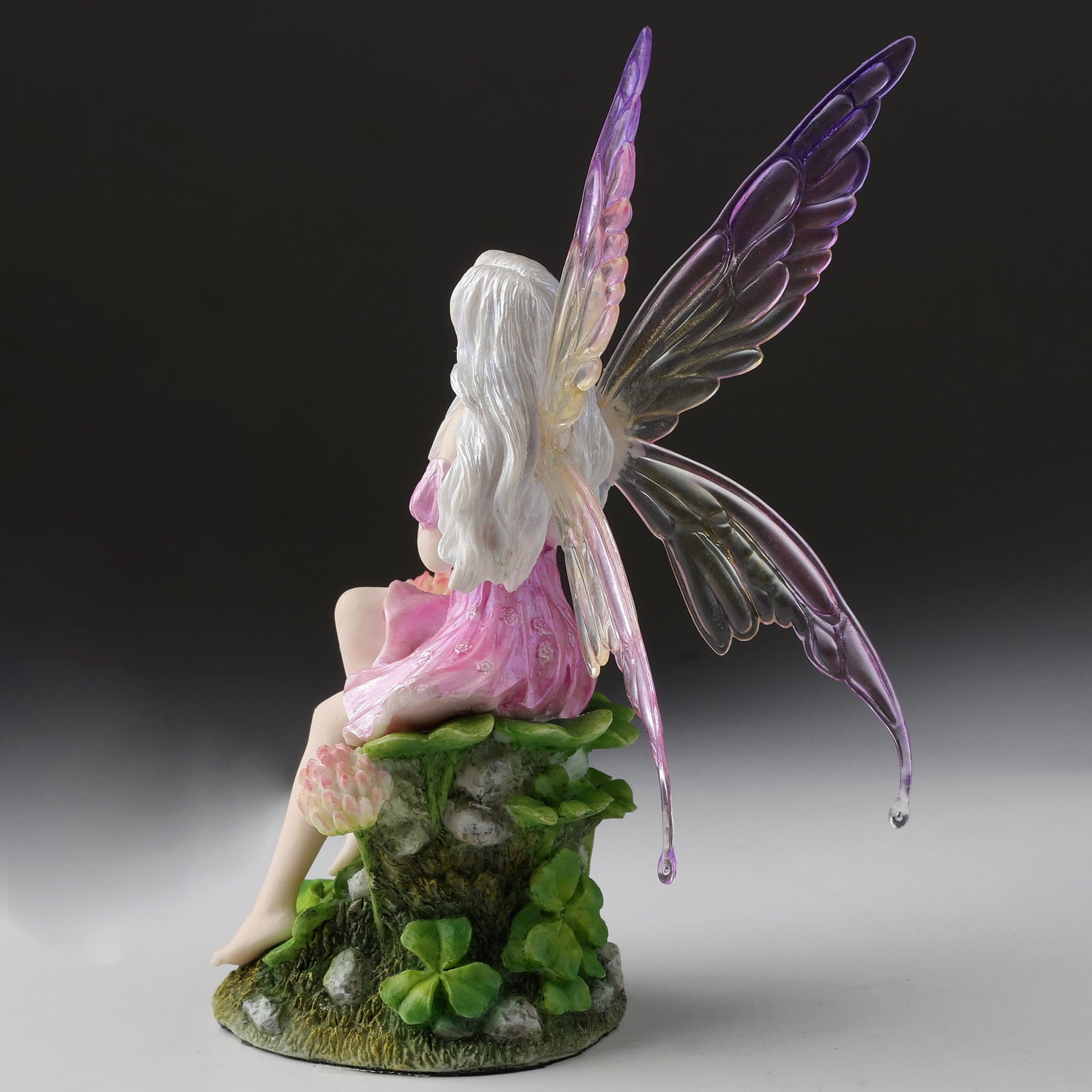 Pink Fairy and the Clovers Statue