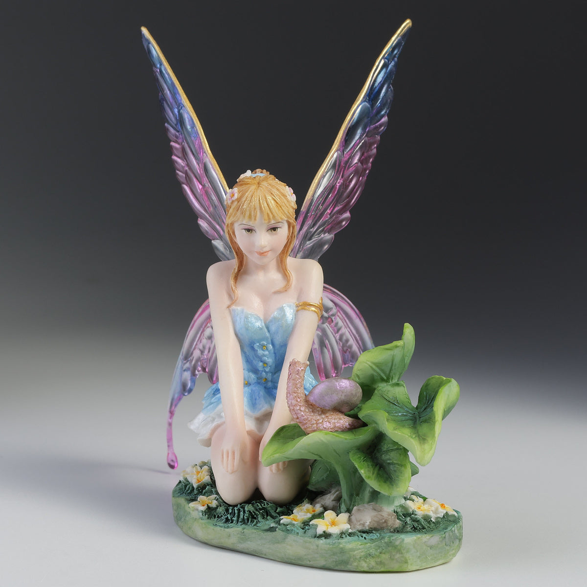 Cerulean Blue Fairy And Snail