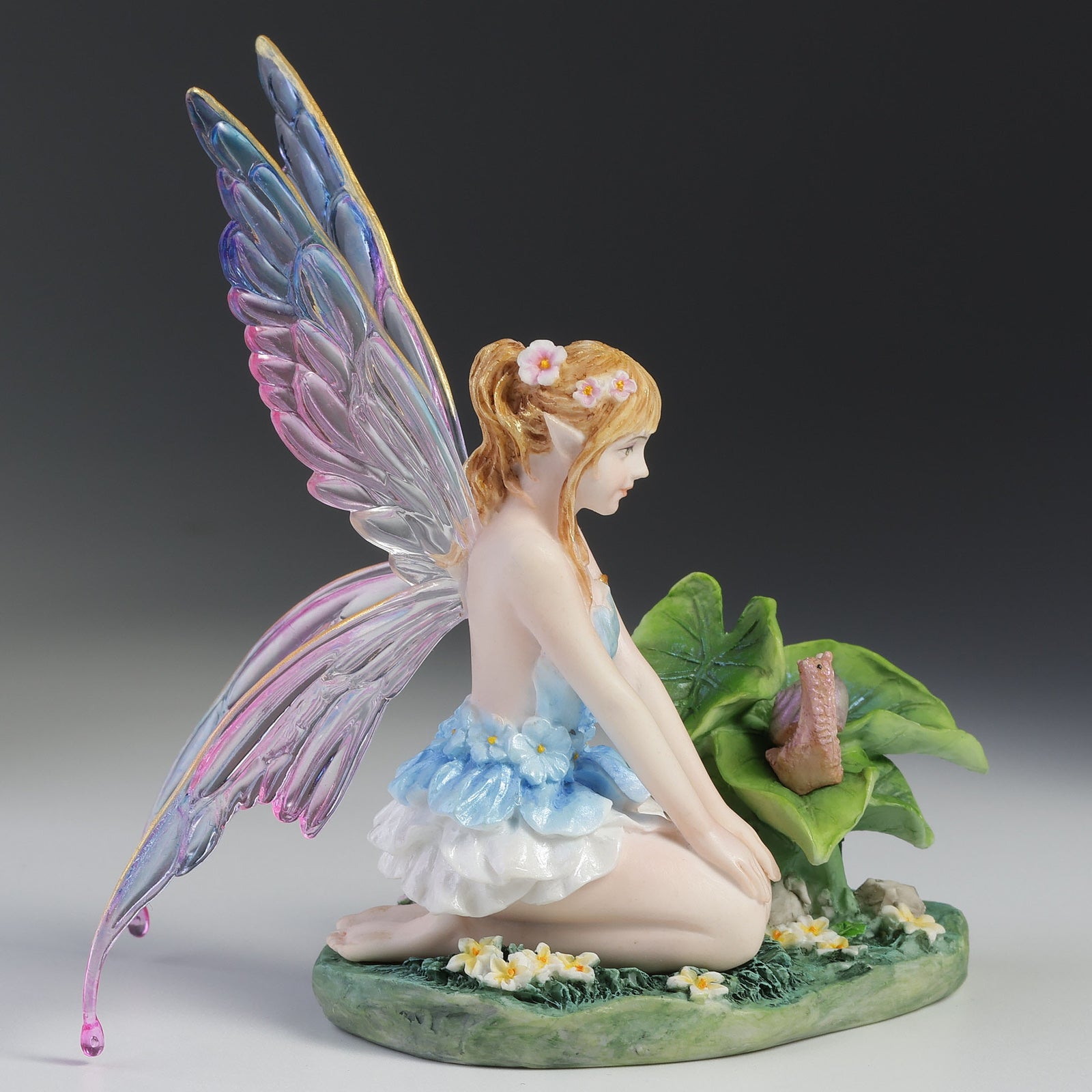 Cerulean Blue Fairy And Snail