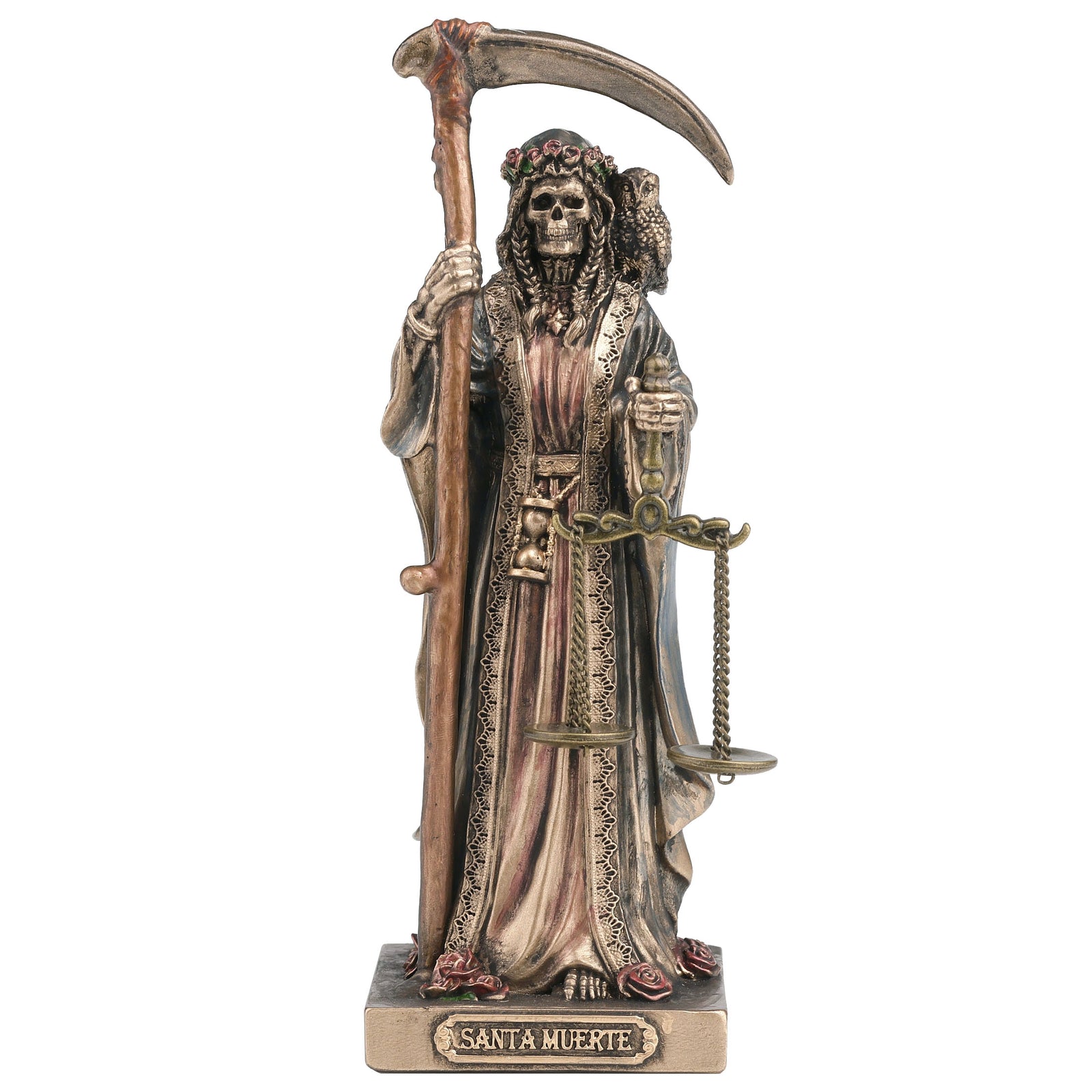 Santa Muerte Figurine | Folk Saint of Death, Justice & Protection