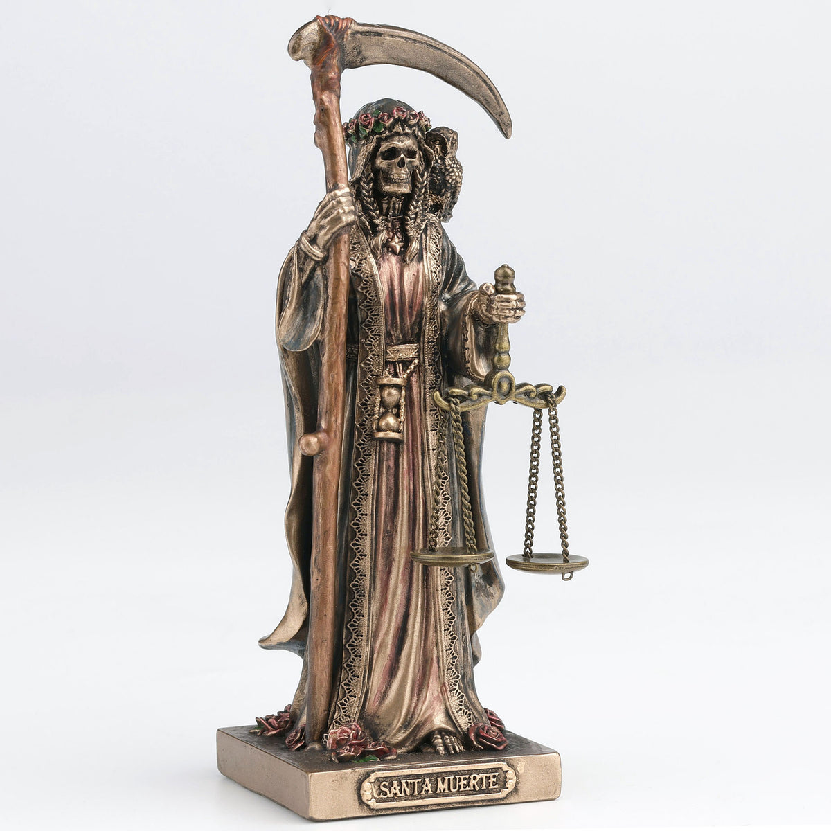 Santa Muerte Figurine | Folk Saint of Death, Justice & Protection