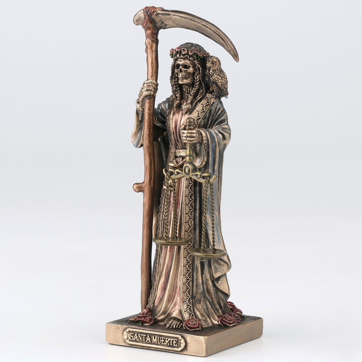 Santa Muerte Figurine | Folk Saint of Death, Justice & Protection