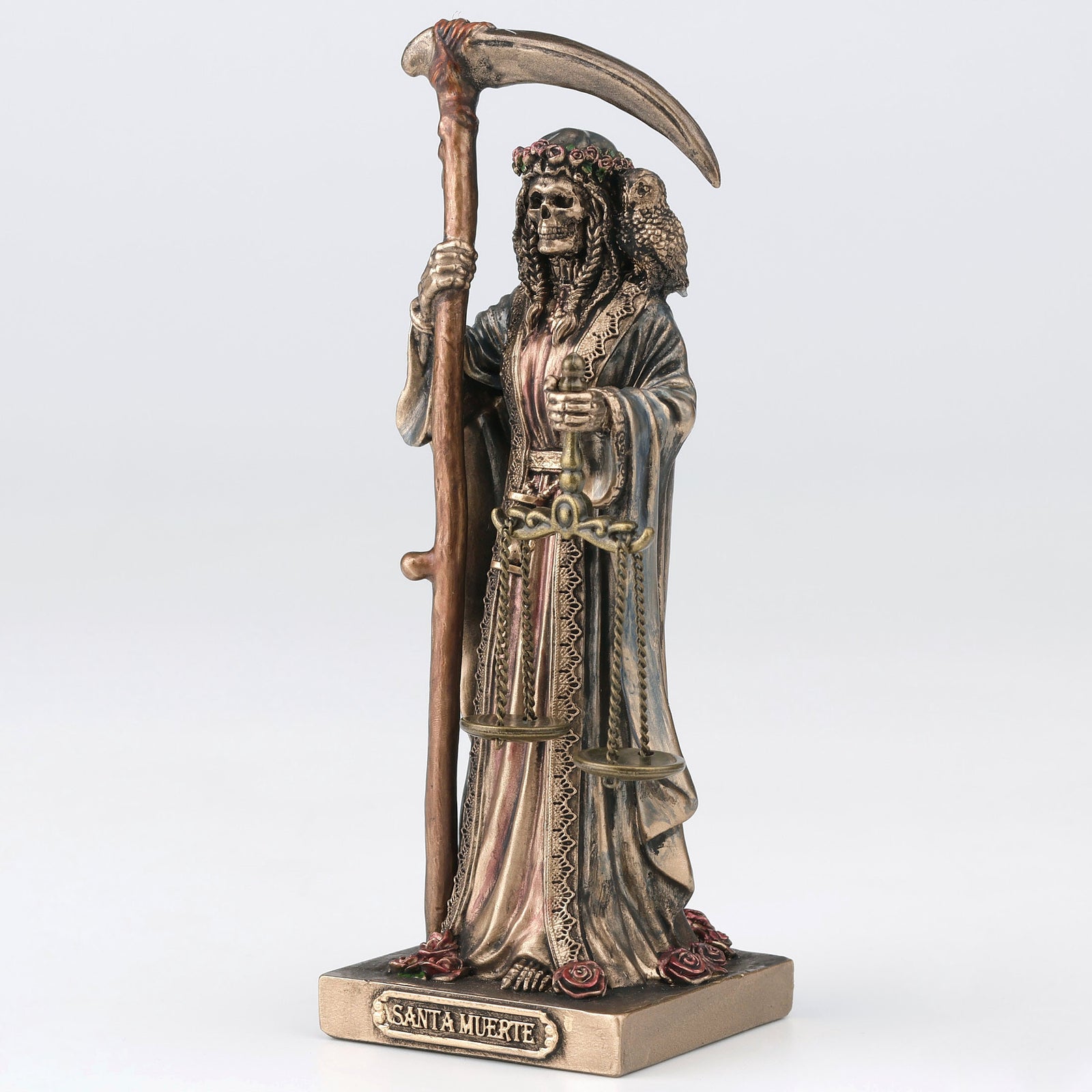 Santa Muerte Figurine | Folk Saint of Death, Justice & Protection